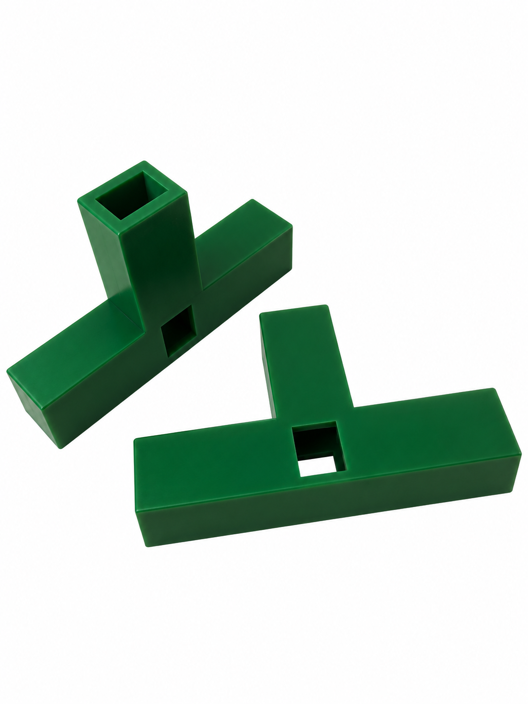 Connector pair for modular target stands.